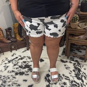 Brand New Cow Print Shorts